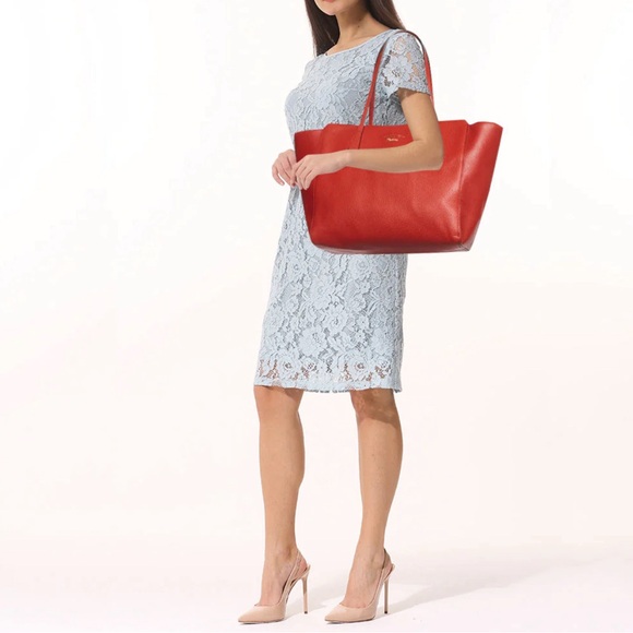 EUC Gucci Red Swing Large Leather Shopper Tote with Original Dust Bag - Picture 13 of 13